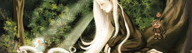 Silvana Silberhaar kniet weinend an der Quelle