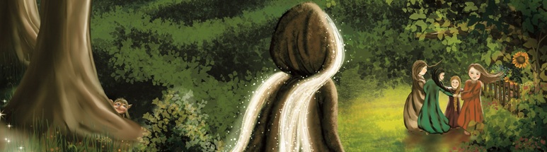 Silvana Silberhaar schaut den spielenden Kindern zu