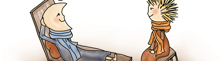 Cartoon Atemtypen solar lunar typenrichtig sitzen